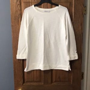 Croft & Barrow Cream Crew Neck Sweater